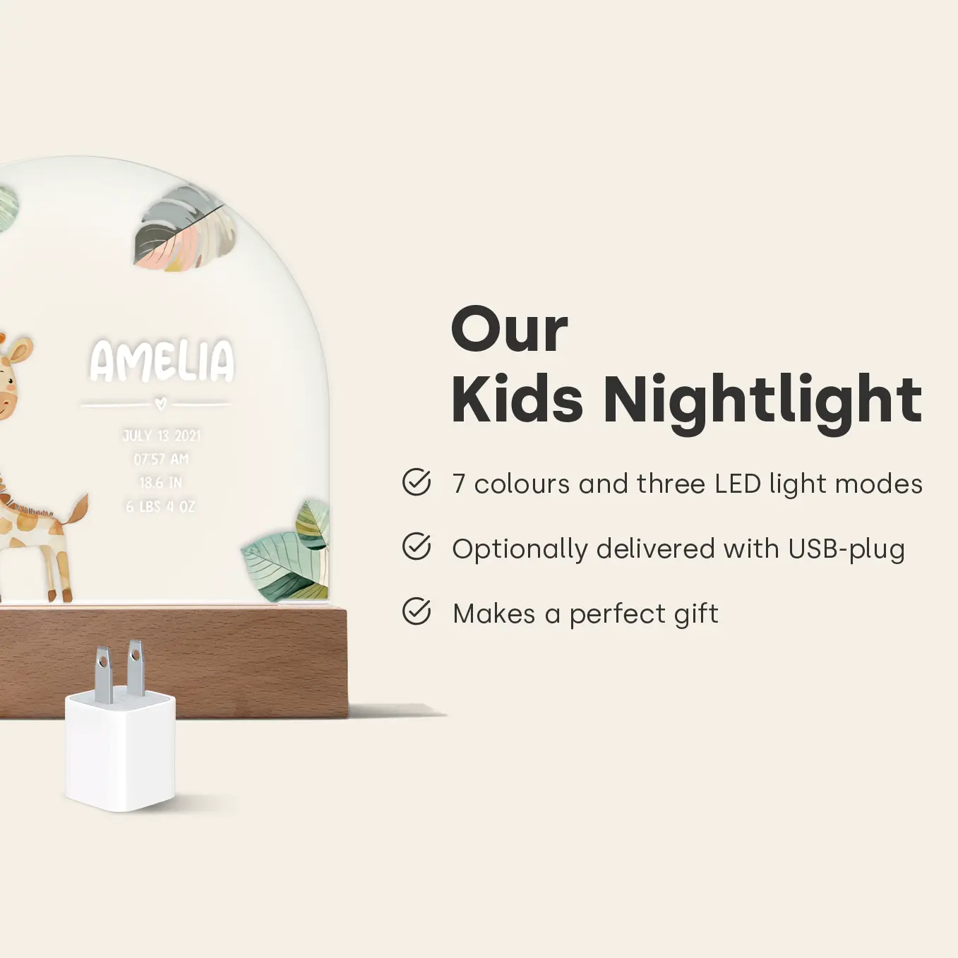 Personalized Night Light "Favorite Animal" - Image 10
