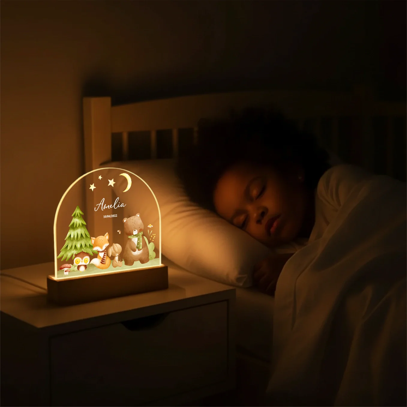Personalized Night Light "Forest" – Custom Printed Gift for Kids - Image 5