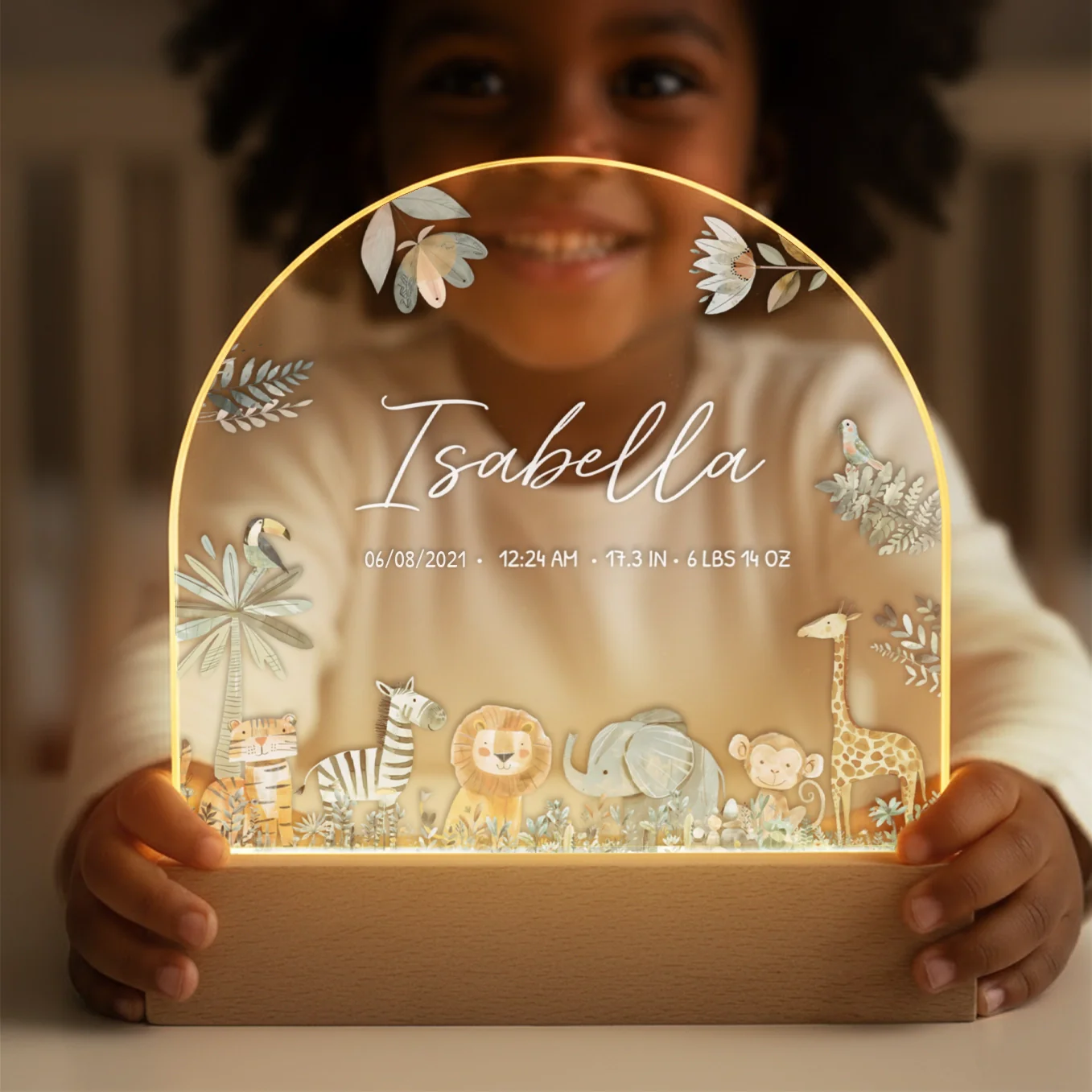 Personalized Night Light "Safari Animals" - Image 4