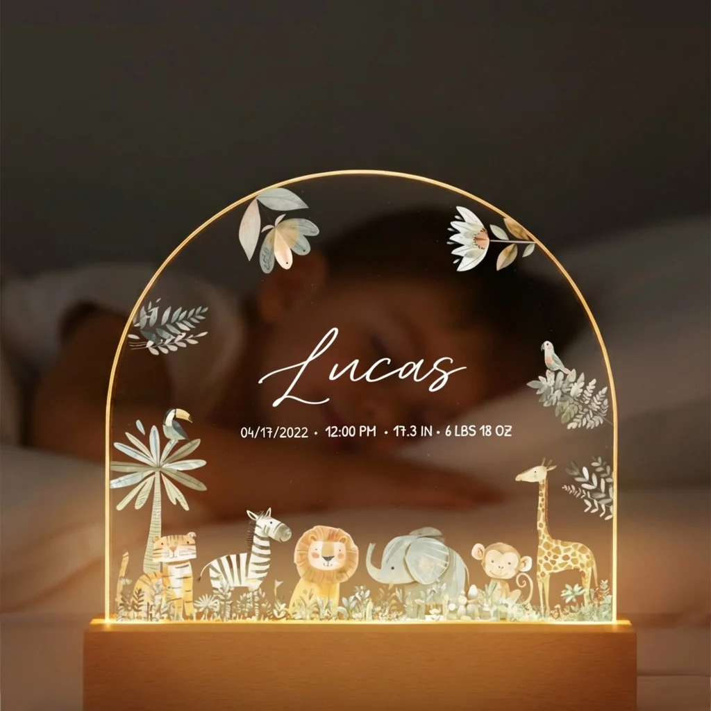 Personalized Night Light "Safari Animals" - Image 5