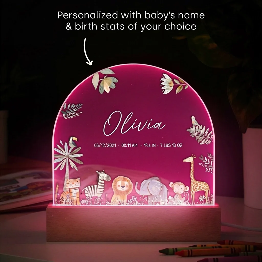 Personalized Night Light "Safari Animals" - Image 8