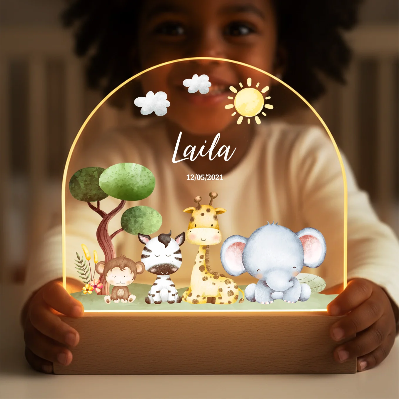 Personalized Night Light "Safari" - Image 4