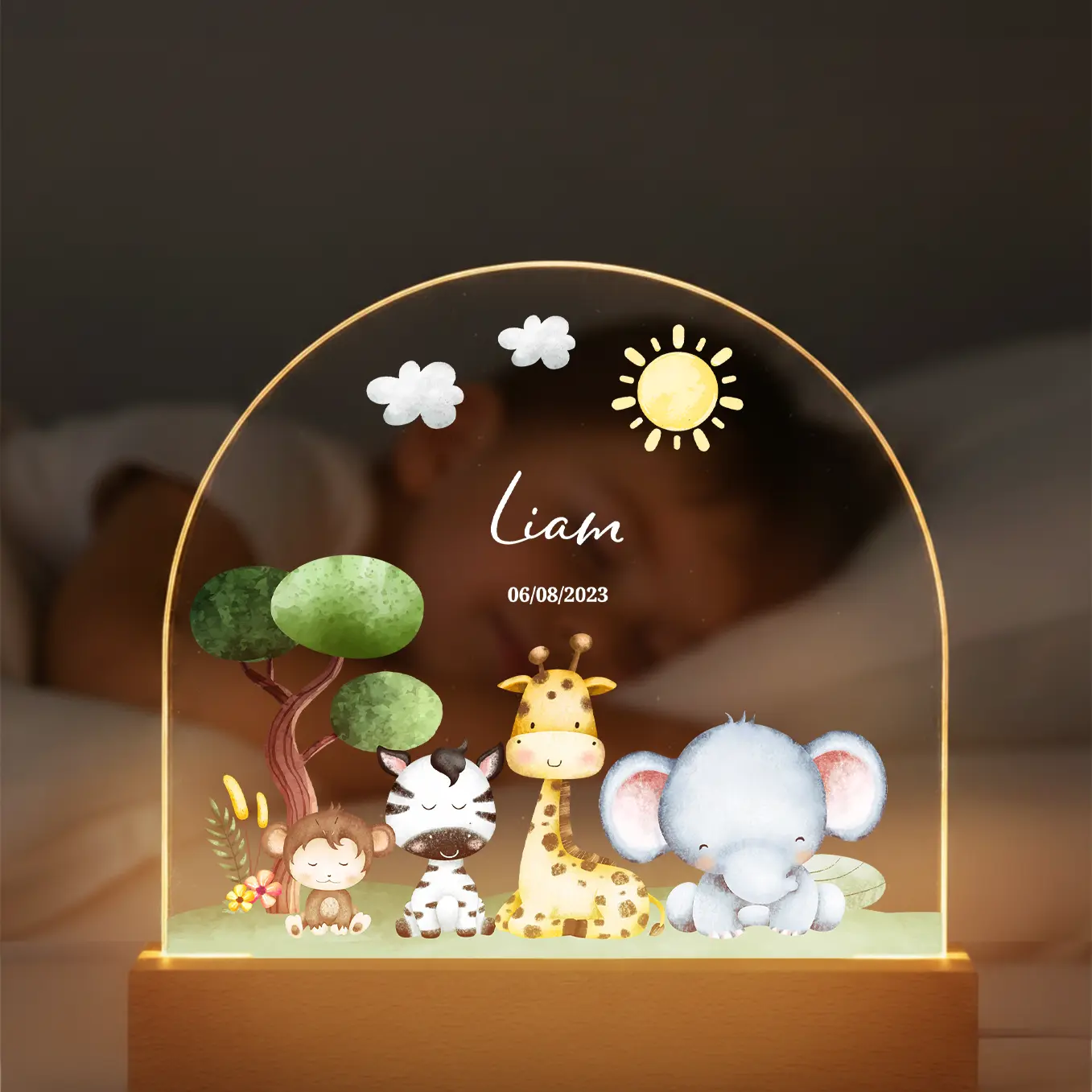 Personalized Night Light "Safari" - Image 6