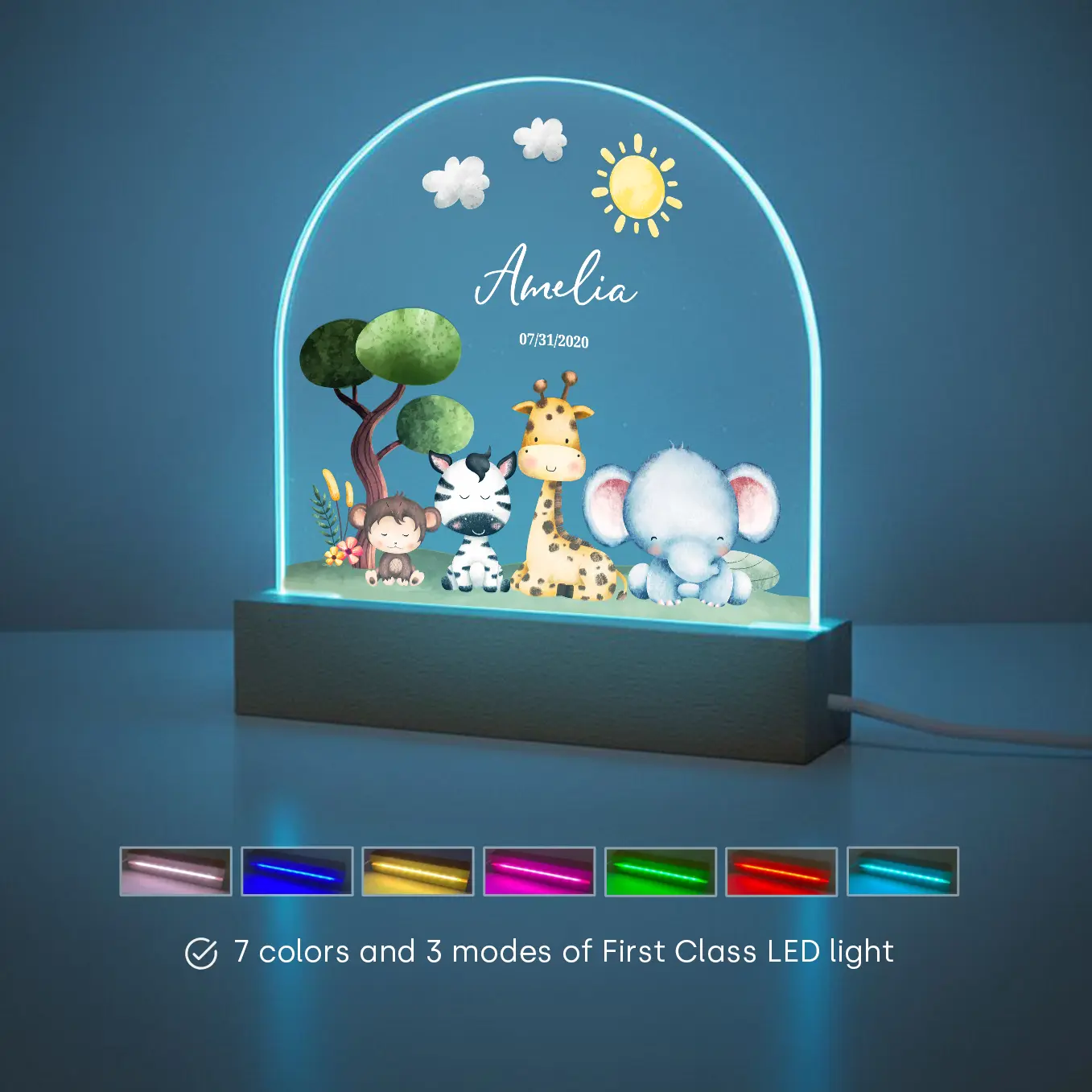 Personalized Night Light "Safari" - Image 7