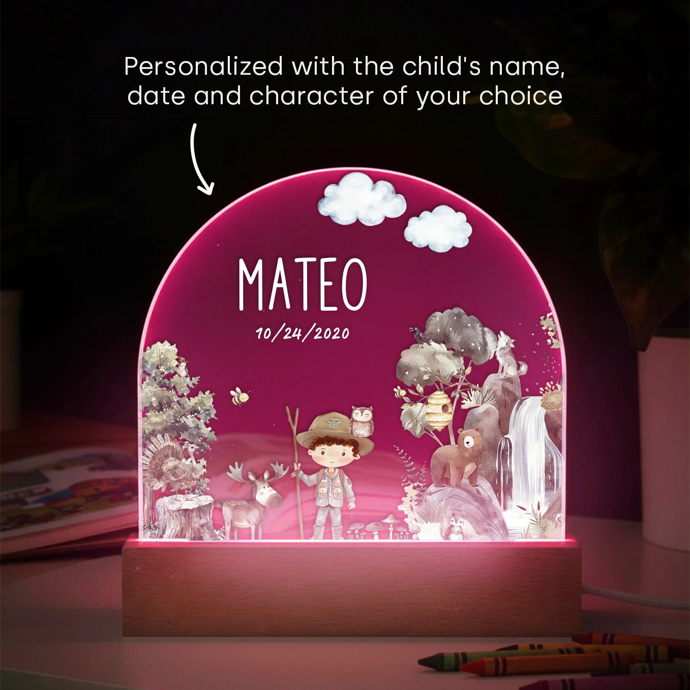 Personalized Nightlight "Wilderness" - Image 9