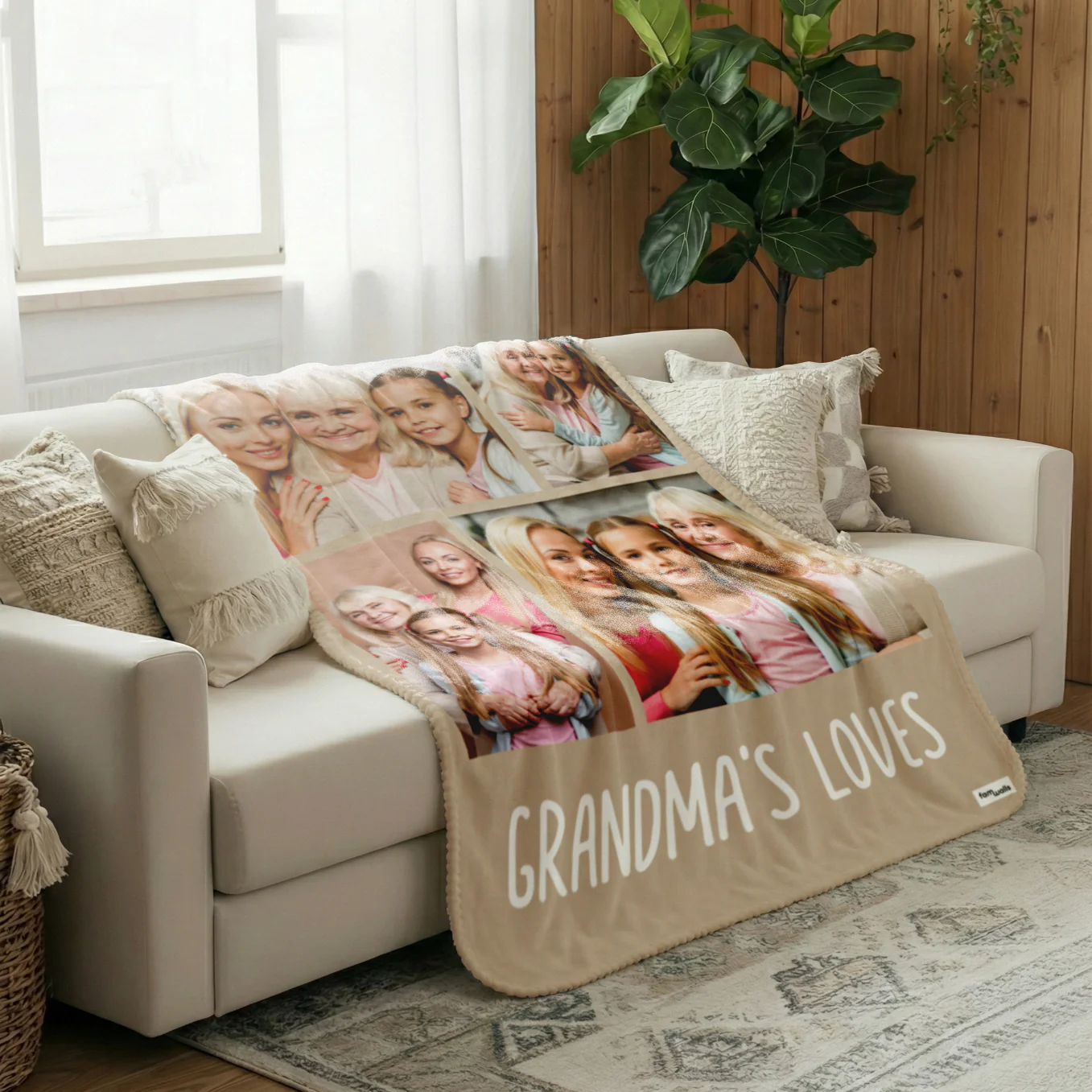 Personalized Photo Blanket "Grandma" - Image 4