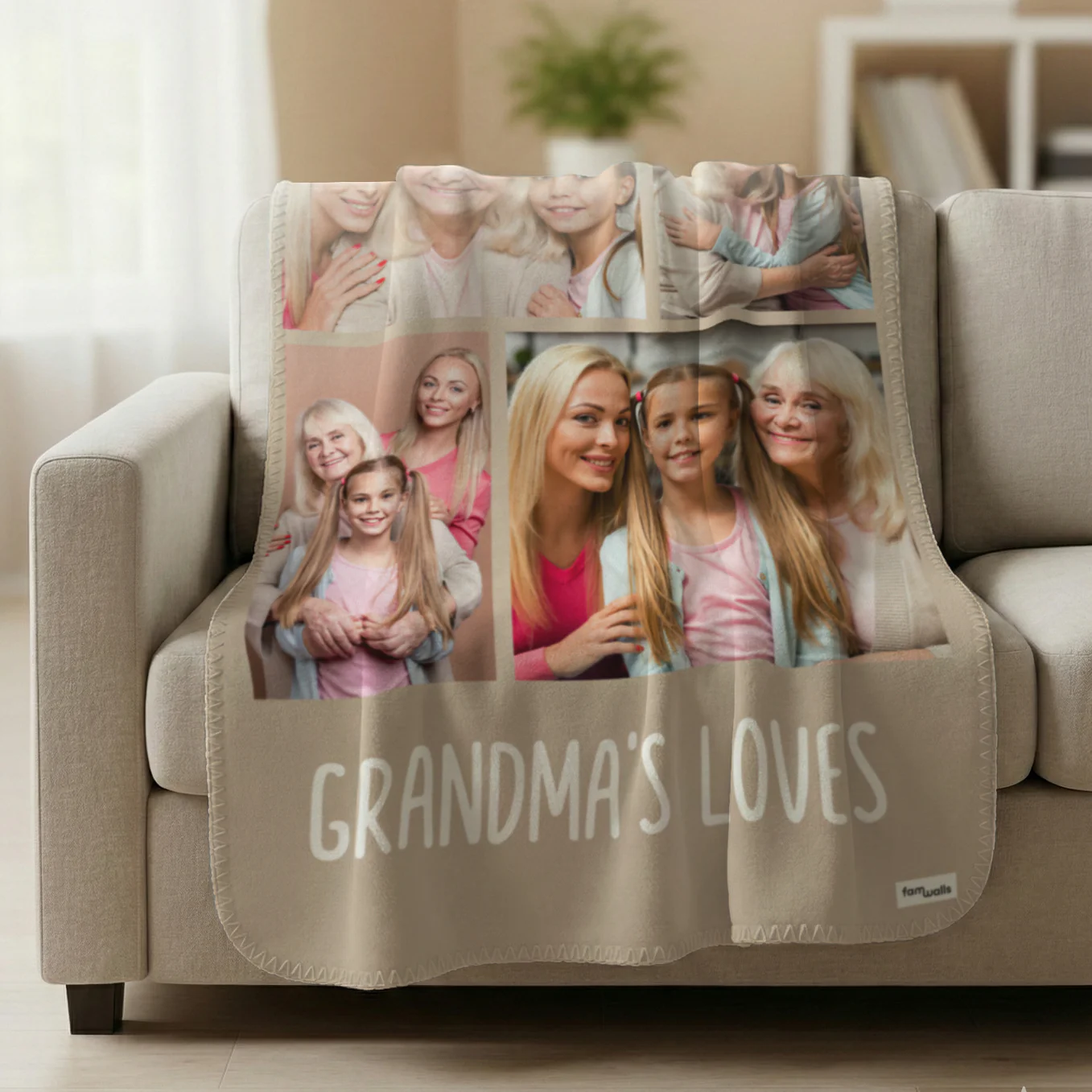 Personalized Photo Blanket "Grandma" - Image 5