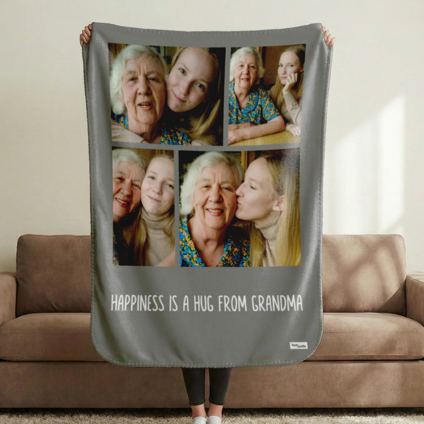 Personalized Photo Blanket "Grandma" - Image 7