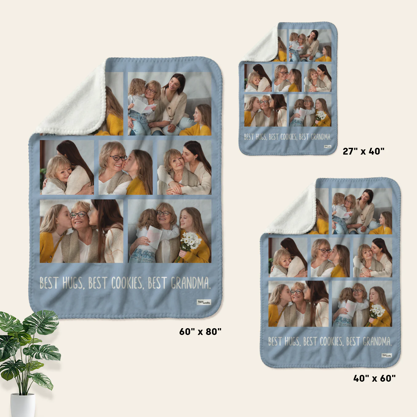 Personalized Photo Blanket "Grandma" - Image 8