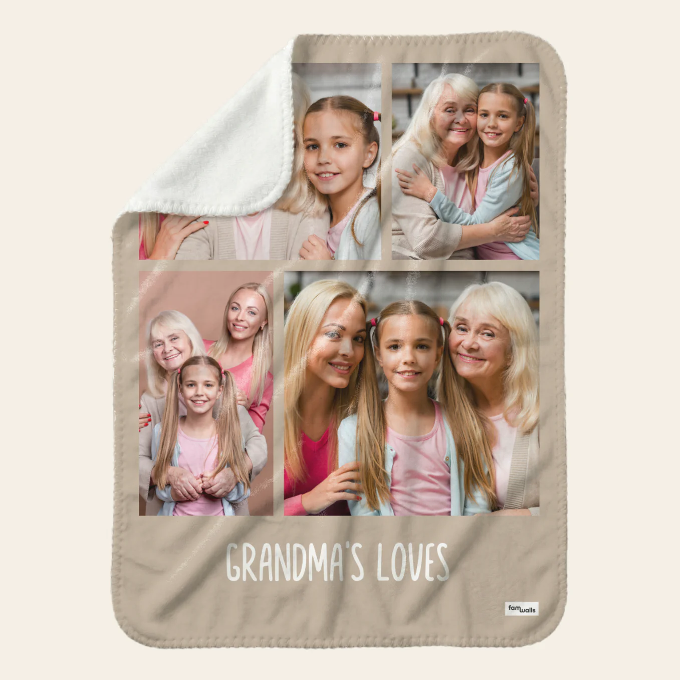 Personalized Photo Blanket "Grandma" - Image 9