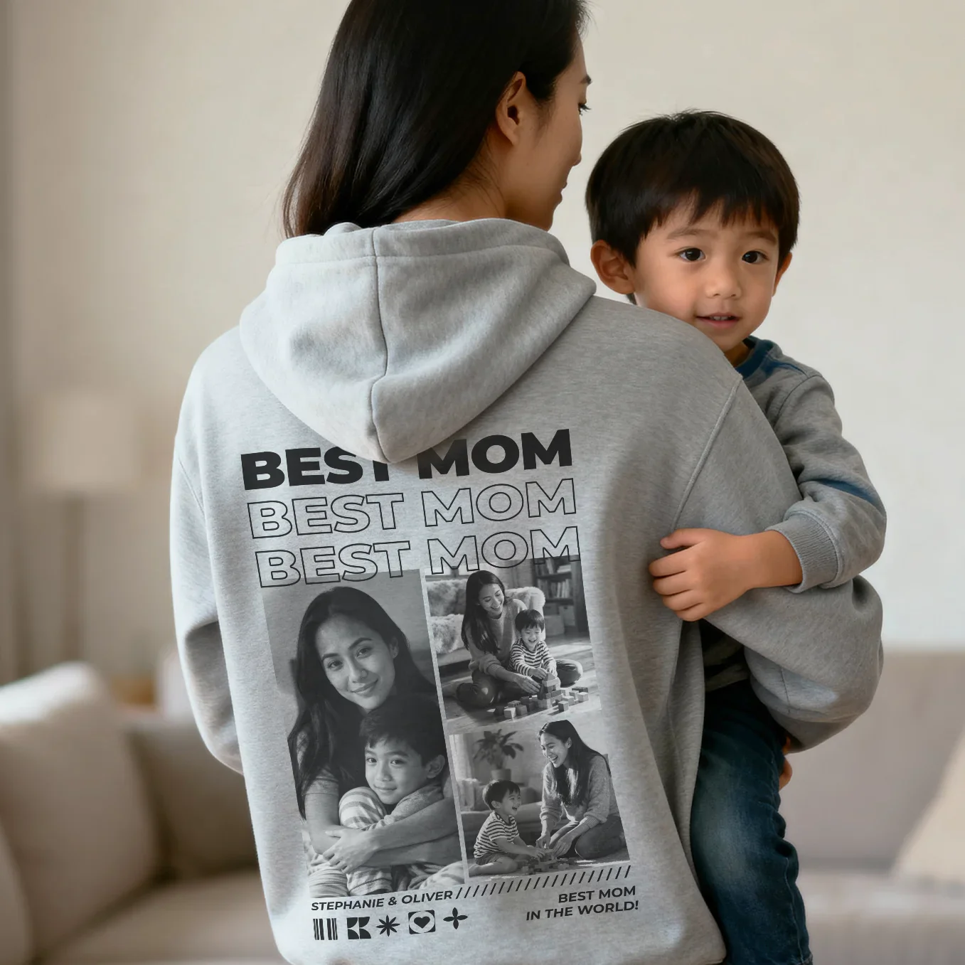 Personalized Photo Hoodie "Mom" - Image 10