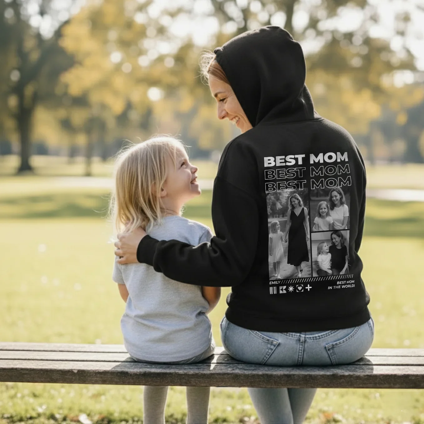 Personalized Photo Hoodie "Mom" - Image 5