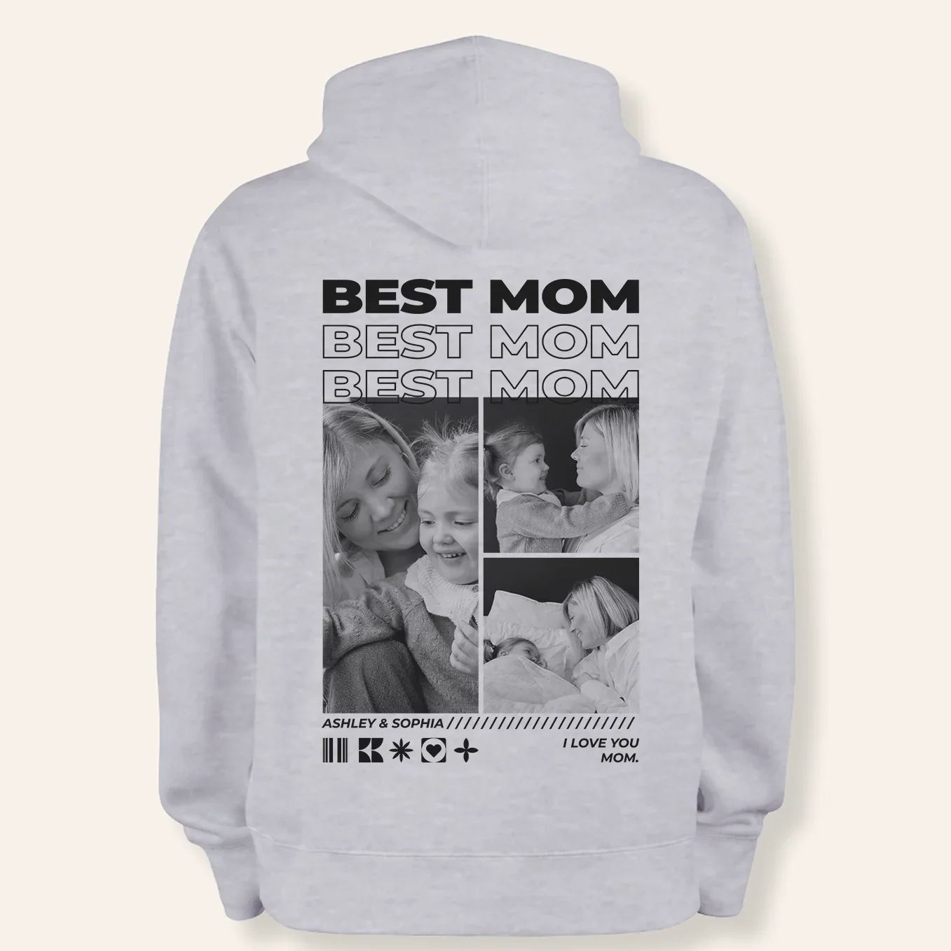 Personalized Photo Hoodie "Mom" - Image 7