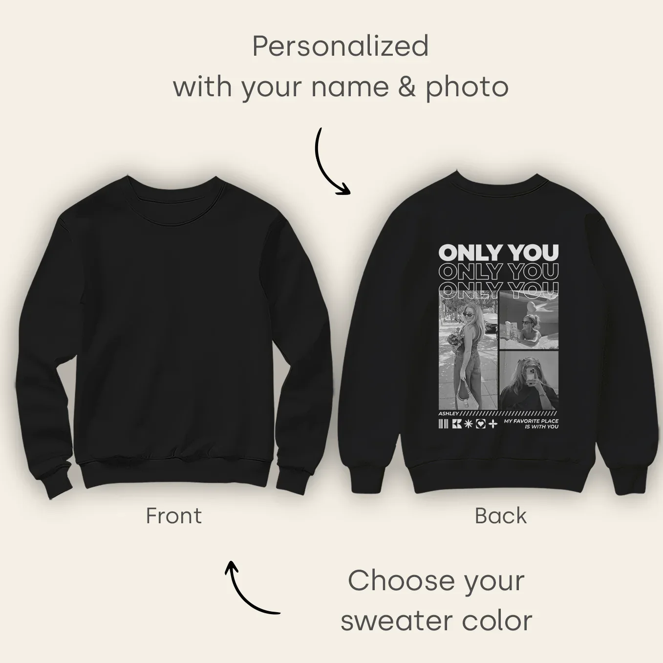Personalized Sweater "Only You" - Image 5