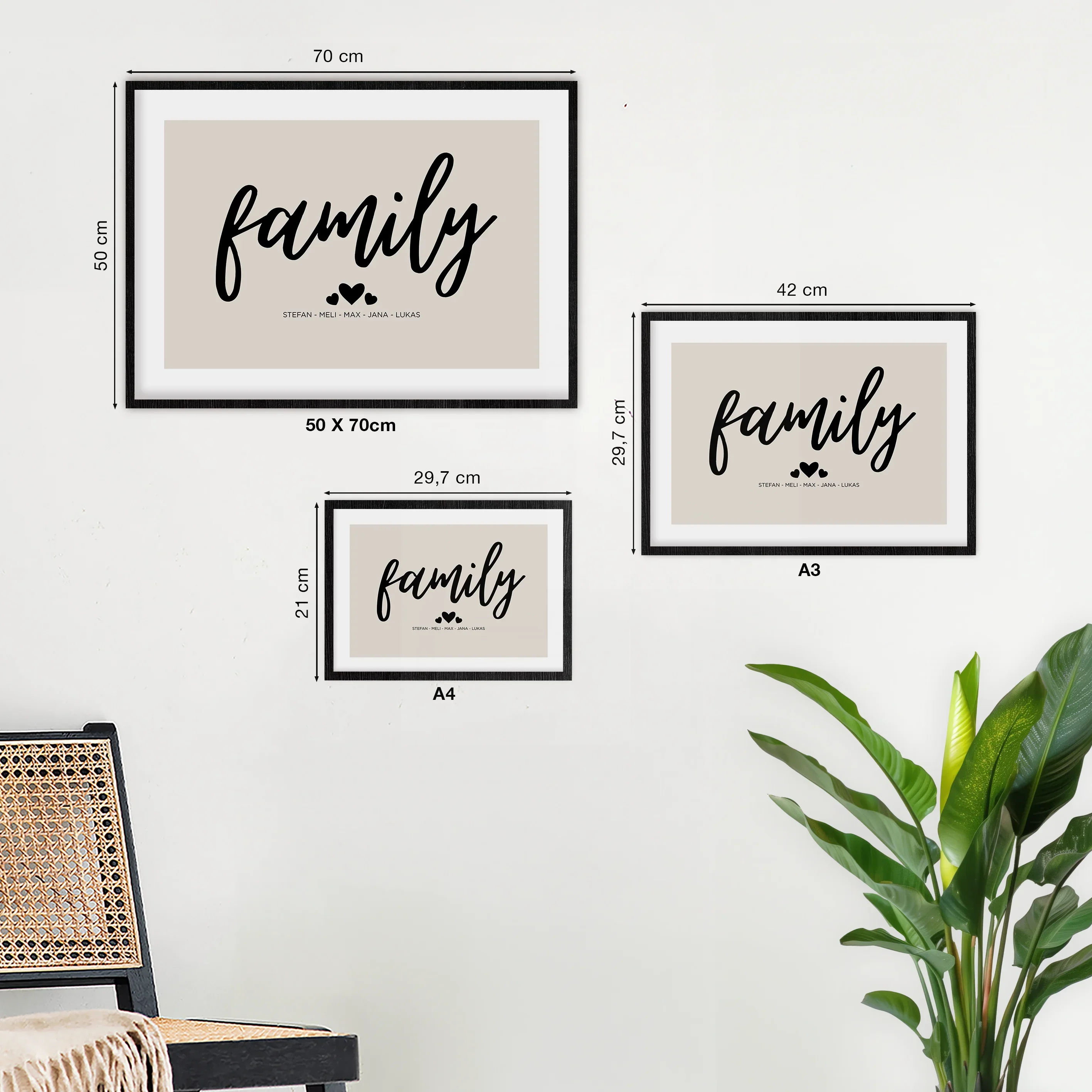 Poster"Family Heart Bow" - Image 4