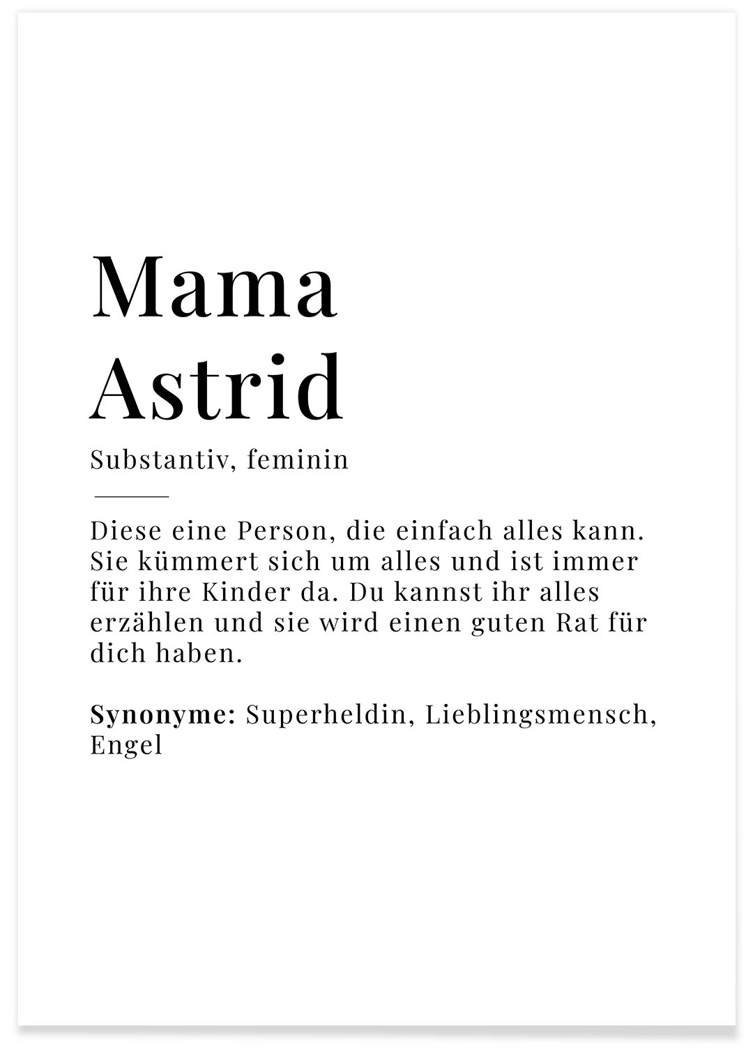 Poster "Mama Definition" - Image 2
