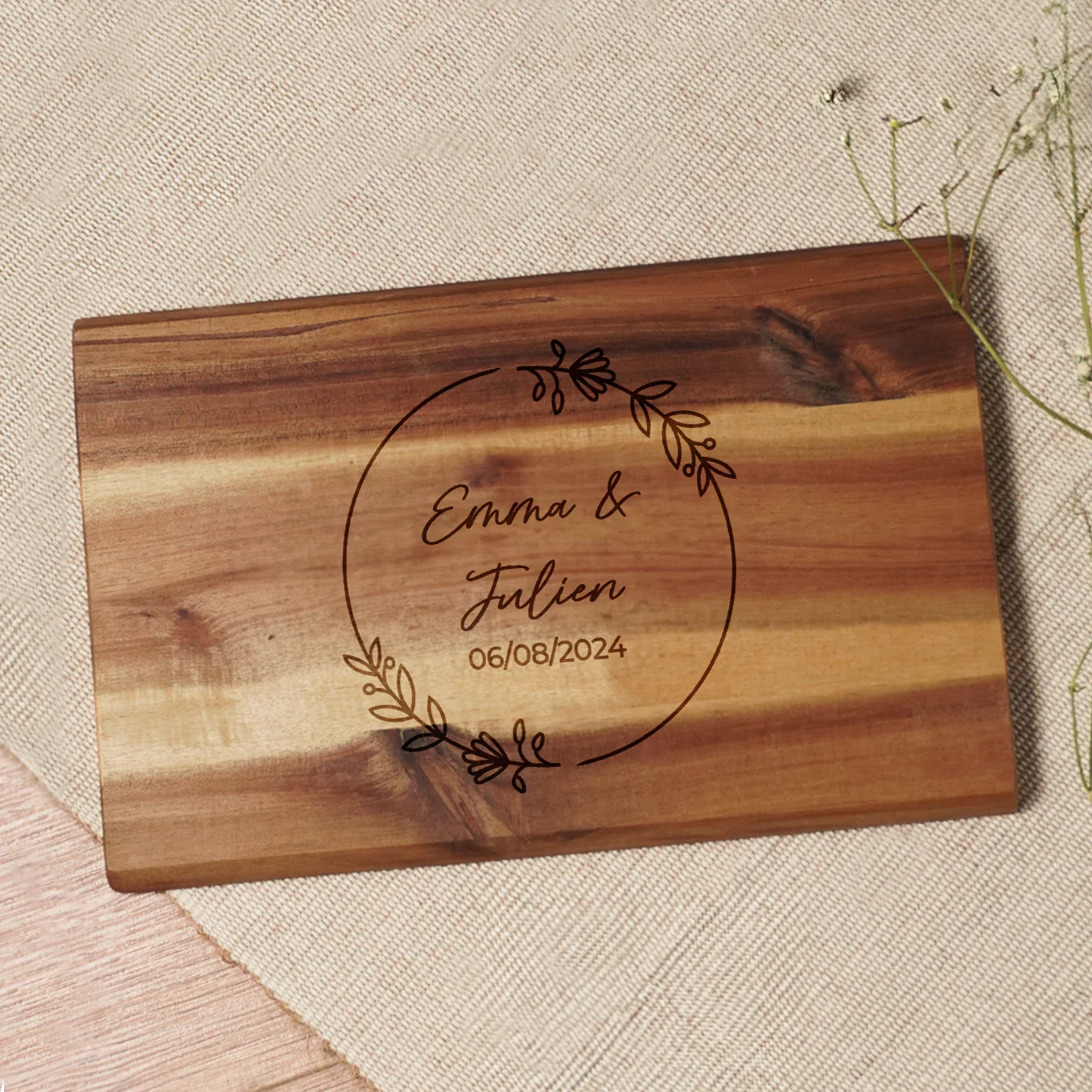Personalized serving board "Wedding" - Image 8