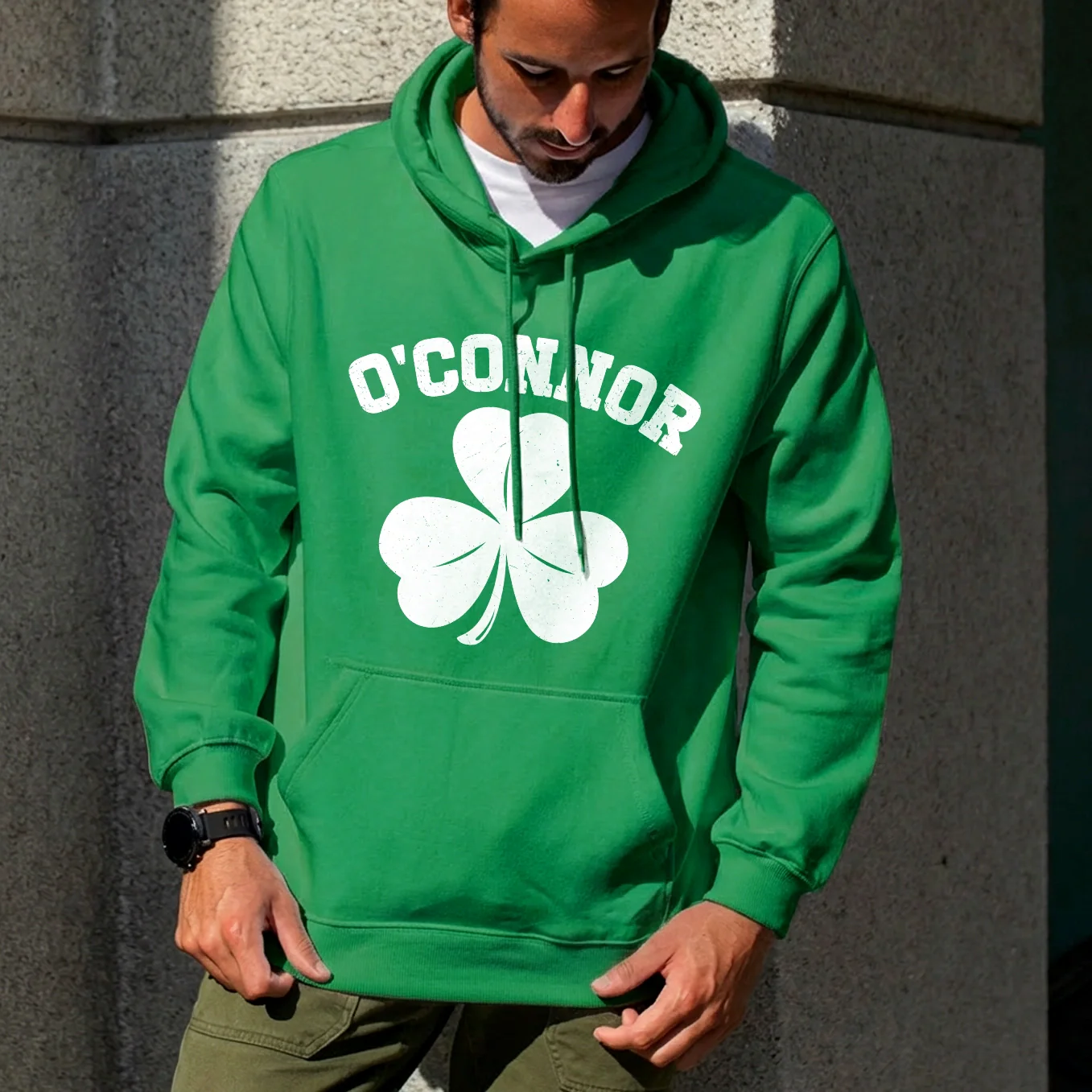 St. Patrick's Day Hoodie "Shamrock" - Image 6