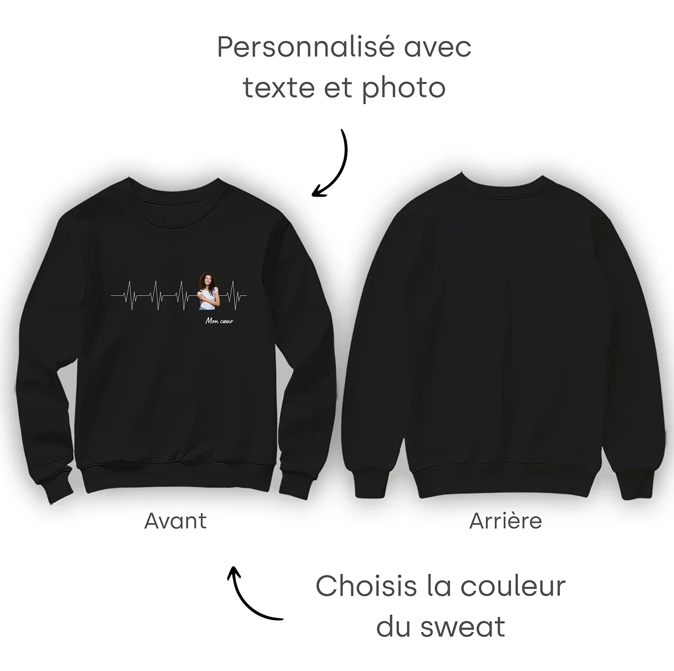 Personalized Sweater "Heartbeat Couple" - Image 11
