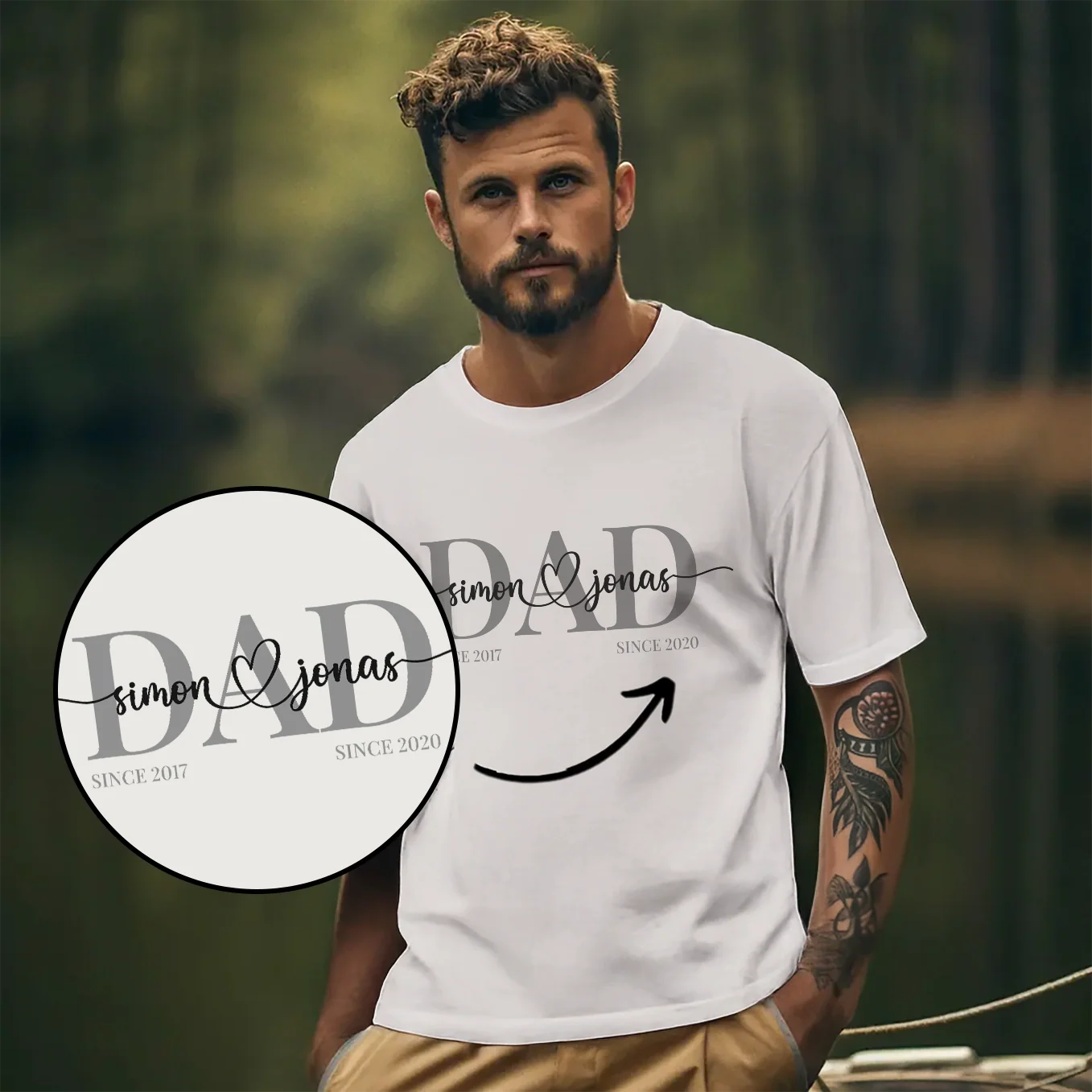 Personalized T-shirt "Dad"