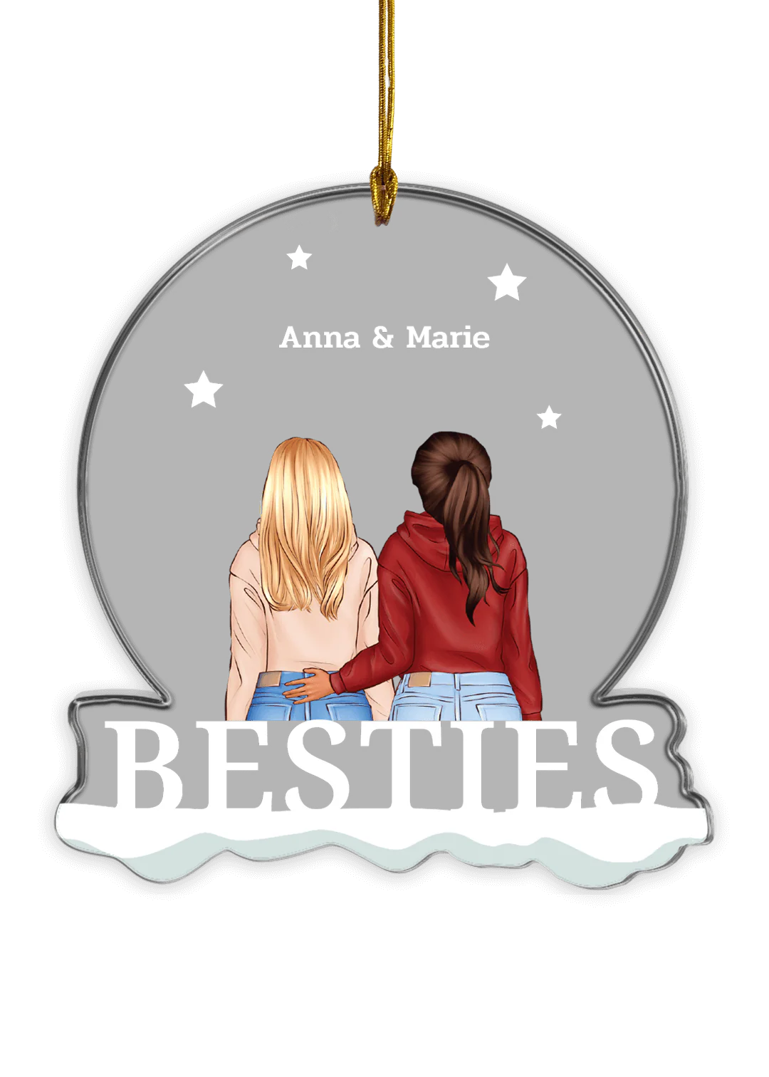 ''Besties'' Christmas ornaments