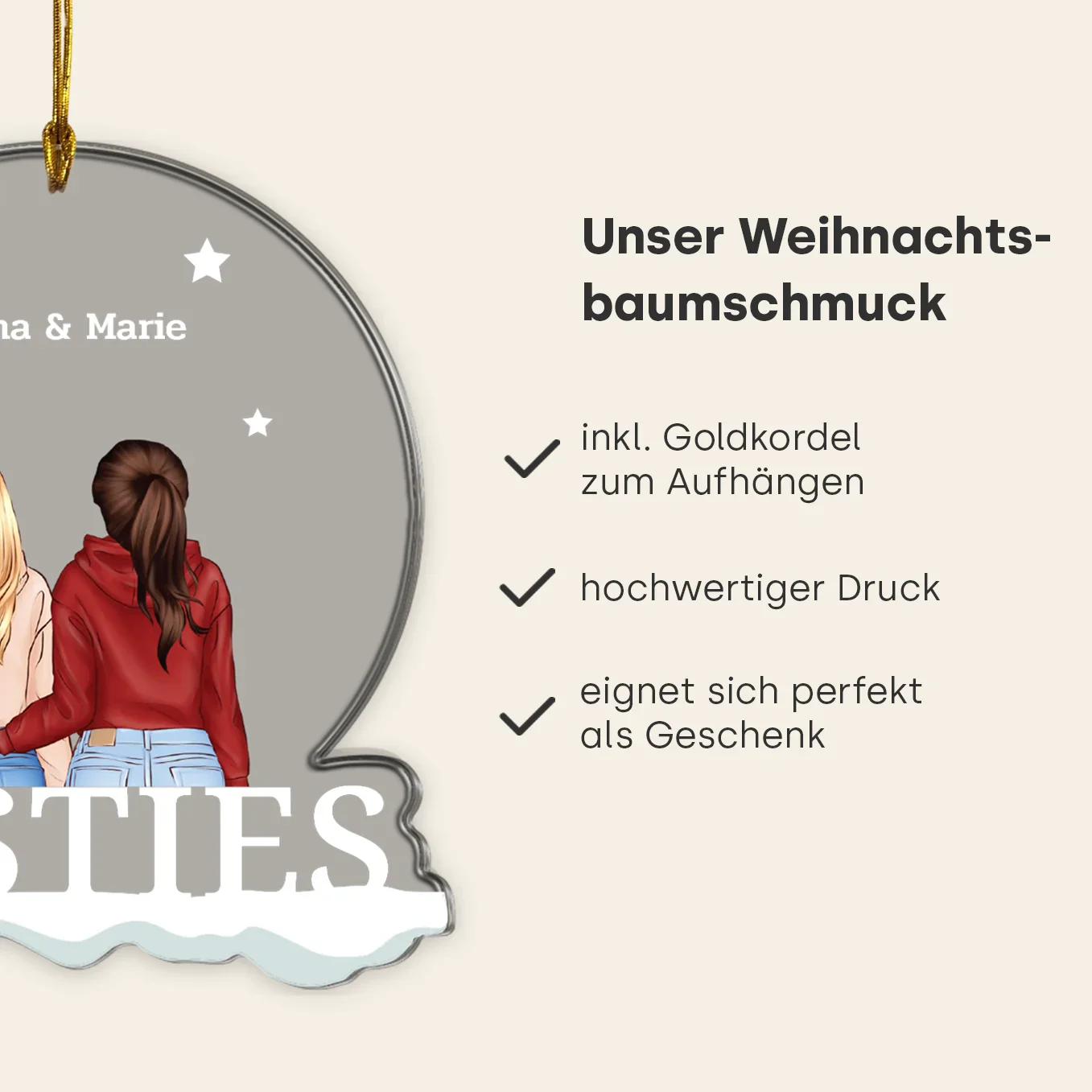 ''Besties'' Christmas ornaments - Image 10