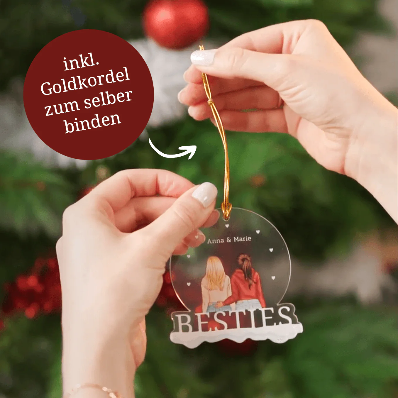 ''Besties'' Christmas ornaments - Image 3