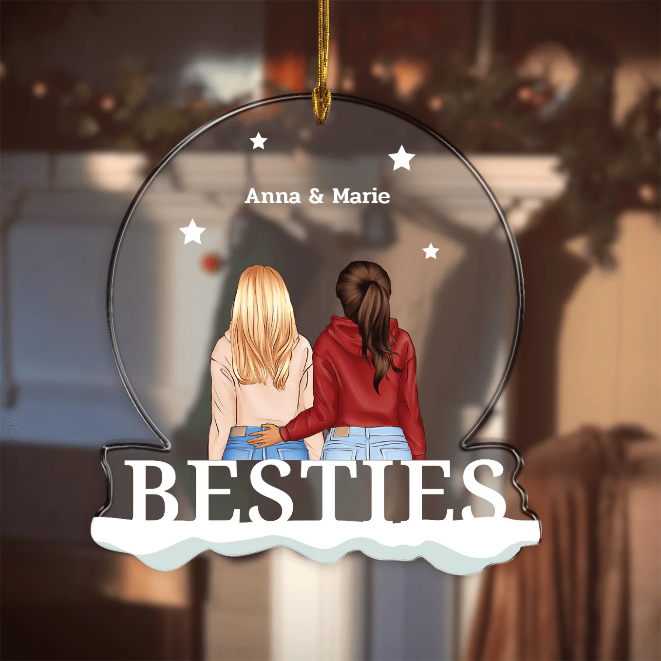 ''Besties'' Christmas ornaments - Image 4