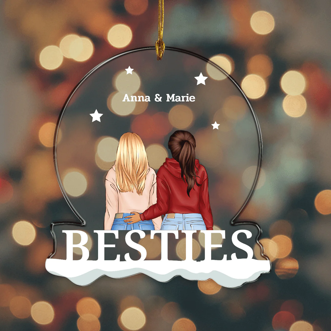 ''Besties'' Christmas ornaments - Image 6