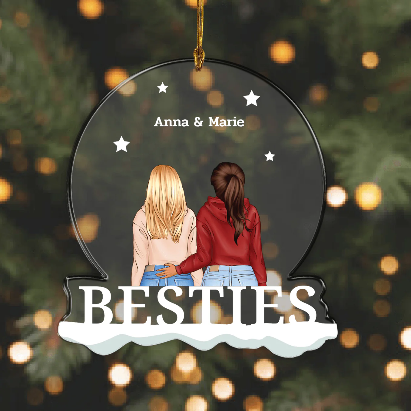 ''Besties'' Christmas ornaments - Image 8